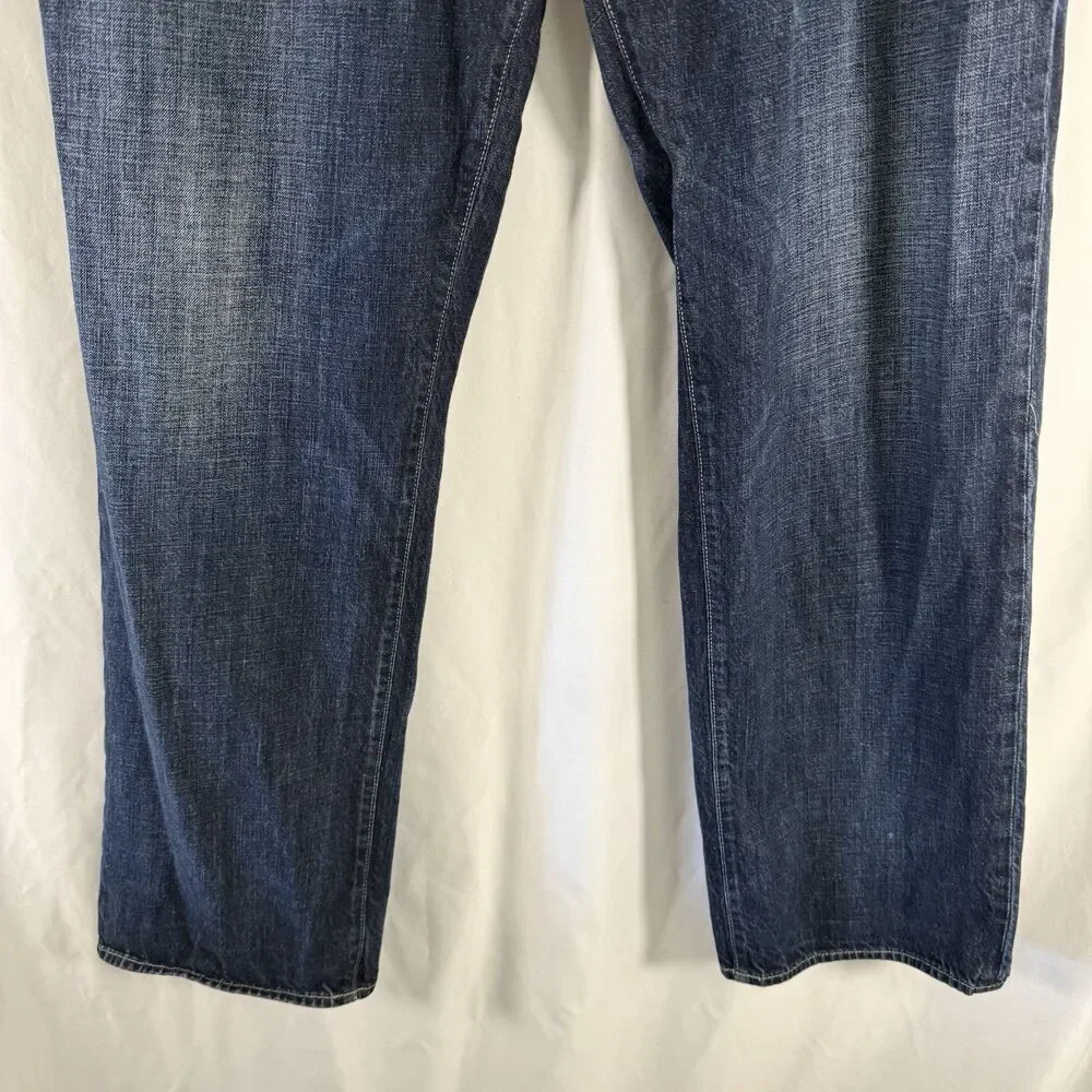 Hugo Boss Jeans Men's 40x34 Dark Wash Blue Denim 5 Pocket Cotton Blend
